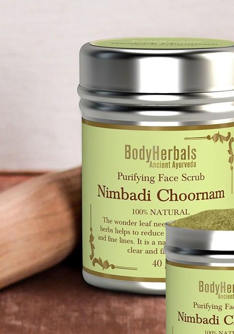 Bodyherbals Nimbadi Choornam Purifying Face Scrub For Skin Brightening 40G