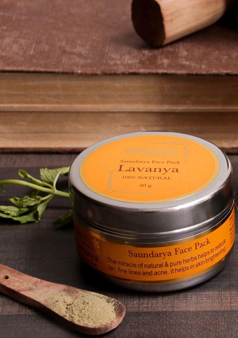Bodyherbals Lavanya Whitening Depigmentation Tan Removal Face Pack 40G