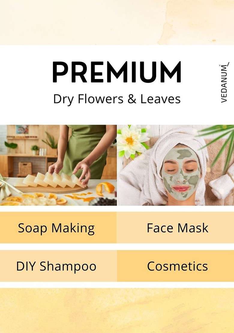 Vedanum Natural Sun Dried Handpicked Lotus Petals With Flavonoids For Hair Care - Indya