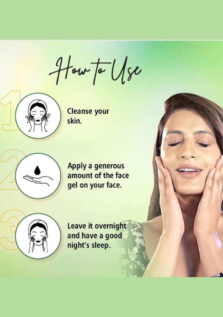 Feelhigh Set Of Aloe Vera Skin Purifying Face Hair Gel Vitamin C Mask 500 Ml Each