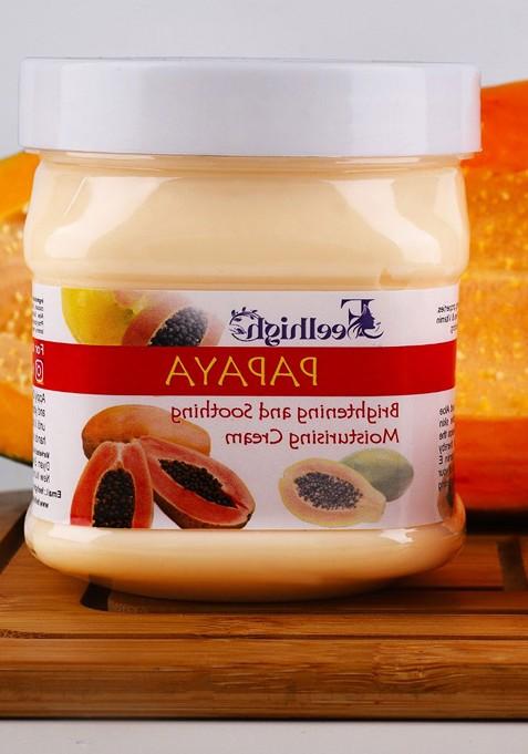 Feelhigh Set Of Aloe Vera Skin Purifying Face Hair Gel Papaya Cream 500 Ml Each