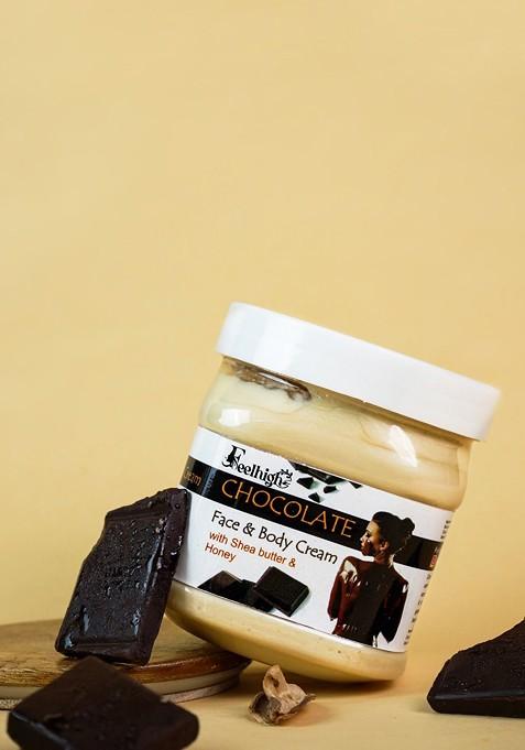 Feelhigh Face Body Mix Fruit Scrub Enriched With Extract Chocolate Cream