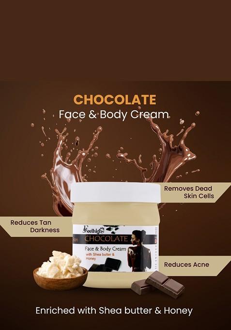 Feelhigh Face Body Mix Fruit Scrub Enriched With Extract Chocolate Cream