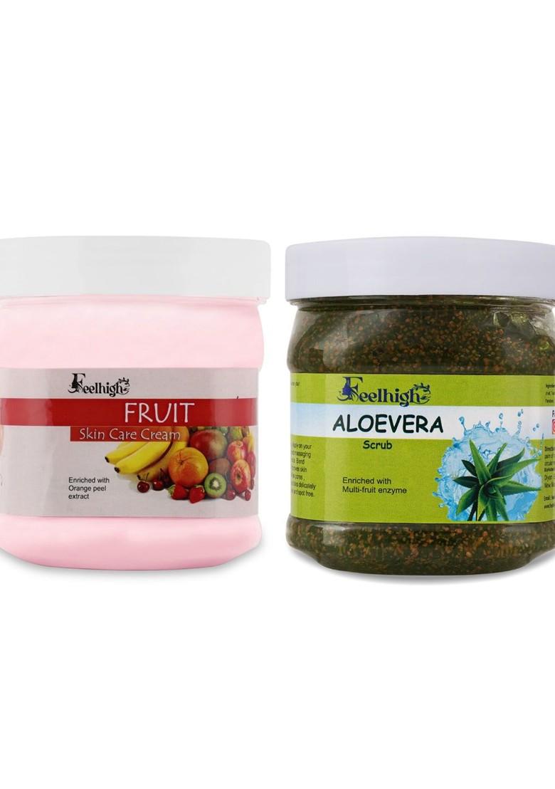 Feelhigh Face Body Fruit Cream Aloe Vera Scrub