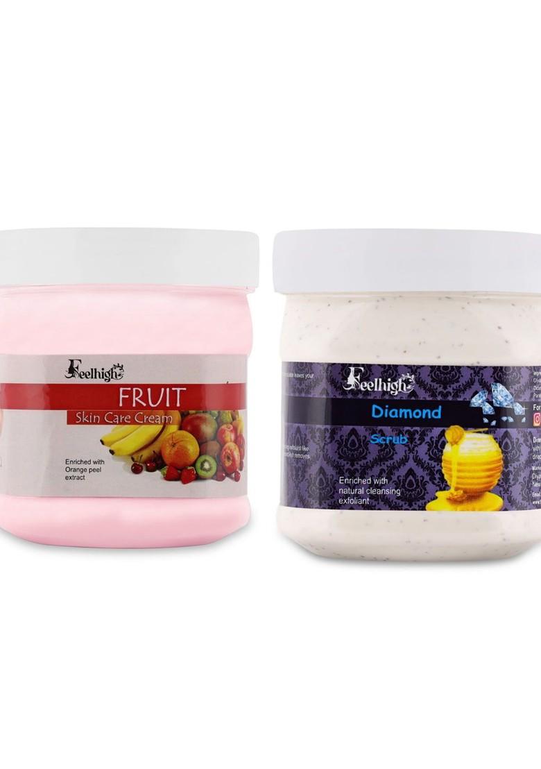 Feelhigh Face Body Fruit Cream Diamond Scrub