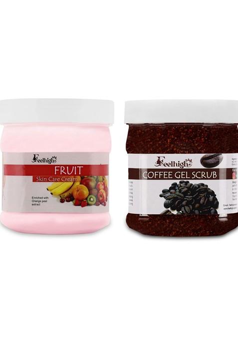 Feelhigh Face Body Fruit Cream Coffee Gel Scrub