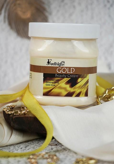 Feelhigh Face Body Mix Fruit Scrub Enriched With Extract Gold Cream