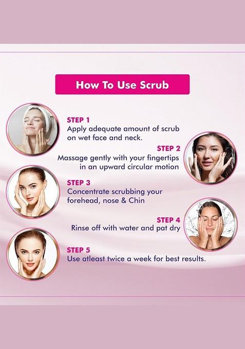 Feelhigh Set Of Fruit Skin Care Cream Papaya Face Body Scrub 500 Ml Each