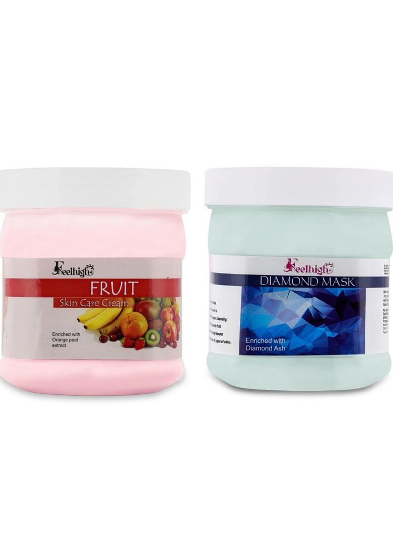 Feelhigh Set Of Fruit Skin Care Cream Diamond Mask 500 Ml Each