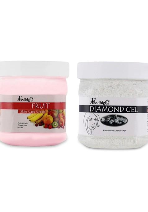 Feelhigh Set Of Fruit Skin Care Cream Diamond Gel 500 Ml Each