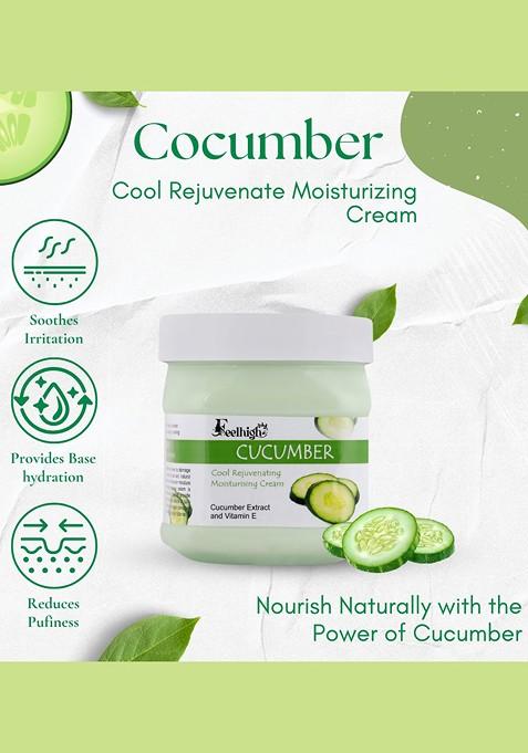 Feelhigh Set Of Mix Fruit Body Scrub Cucumber Moisturising Cream 500 Ml Each