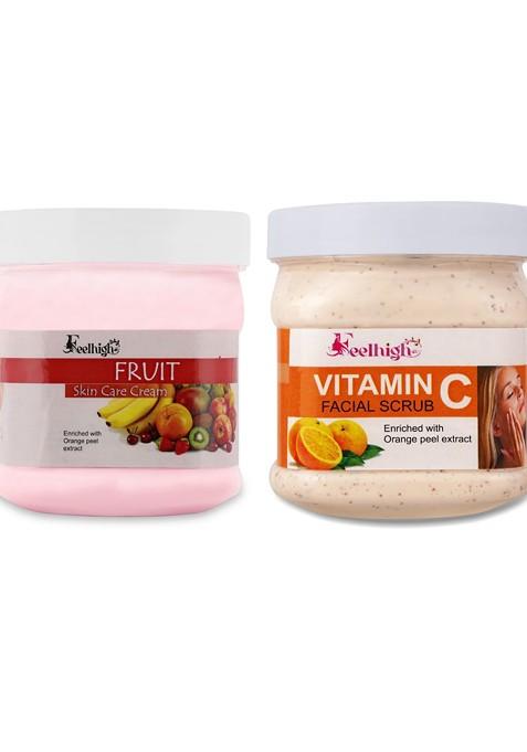 Feelhigh Face Body Fruit Cream Vitamin C Scrub