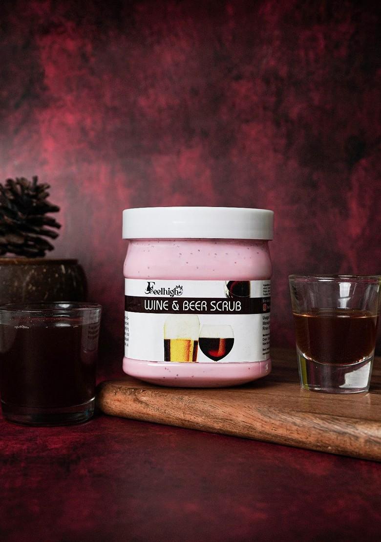 Feelhigh Face Body Fruit Cream Wine And Beer Scrub