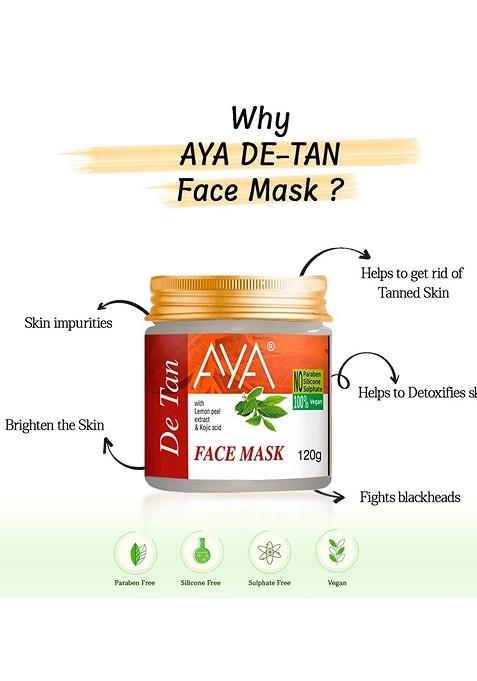 Aya Set Of 2 Rosehip Detan Face Mask 120G Each