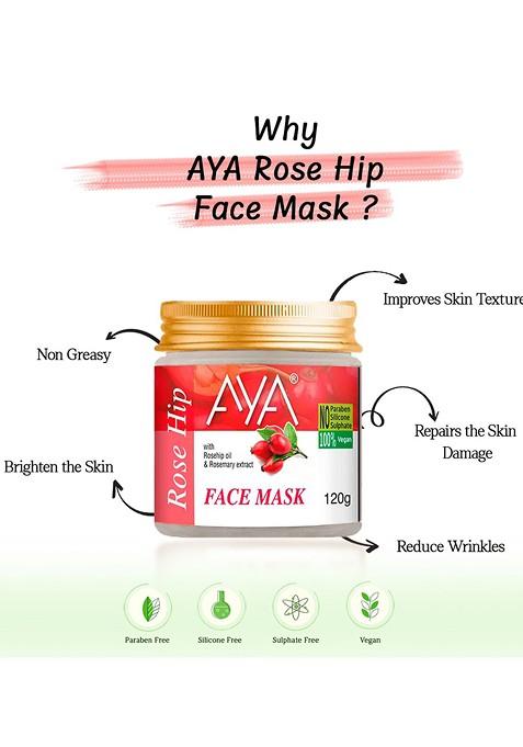 Aya Set Of 2 Rosehip Papaya Face Mask 120G Each