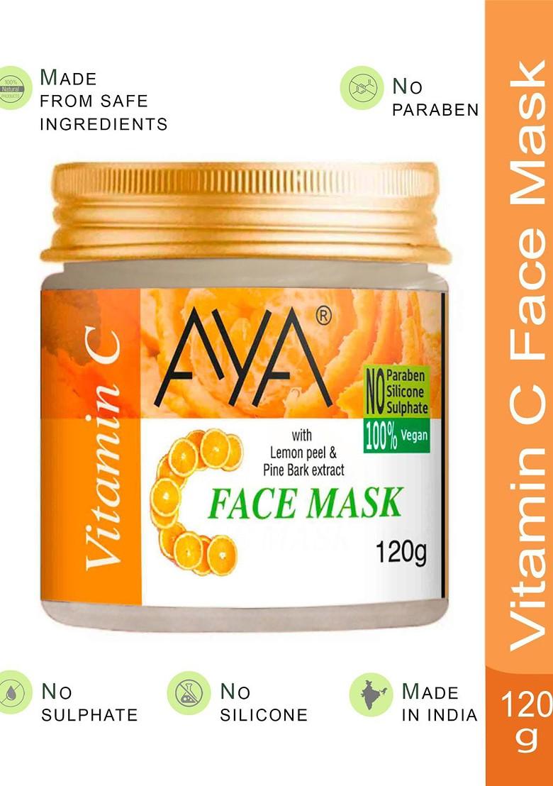 Aya Set Of 2 Paraben Free Face Masks Vitamin C De Tan 120G Each