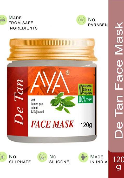 Aya Set Of 2 Paraben Free Face Masks Ubtan De Tan 120G Each
