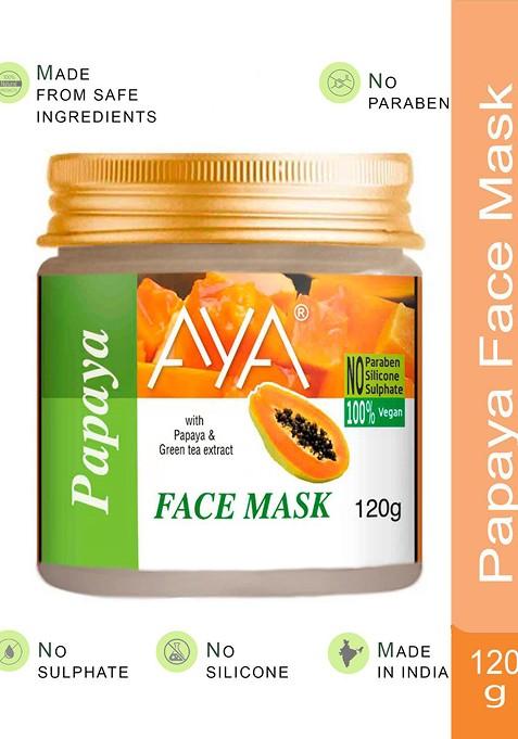 Aya Set Of 2 Paraben Free Face Masks Papaya De Tan 120G Each