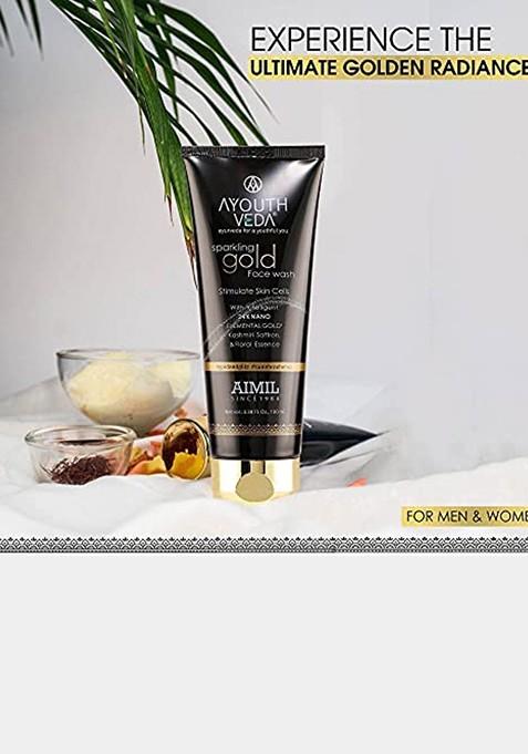 Ayouthveda Sparkling Gold Skin Care Gift Set For Fine Lines Wrinkles