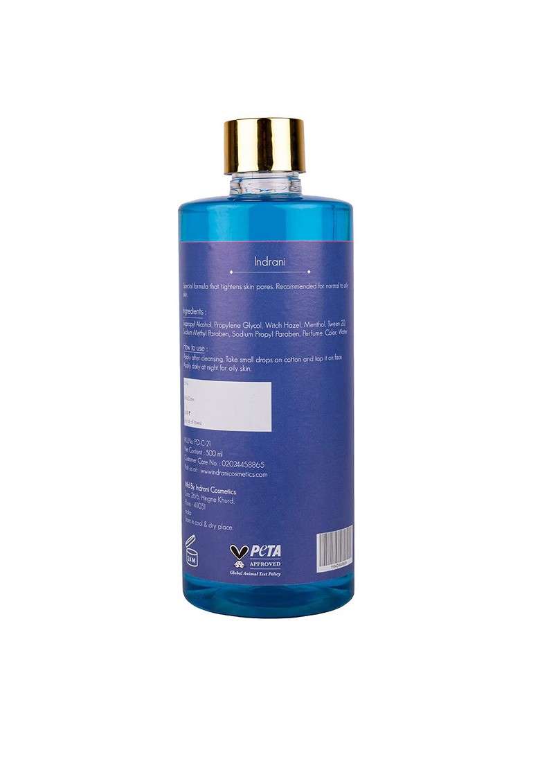Indrani Cosmetics Face Body Astringent 500 Ml - Indya