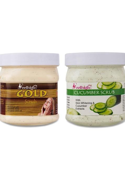 Feelhigh Set Of Gold Cucumber Face Scrub 500 Ml Each
