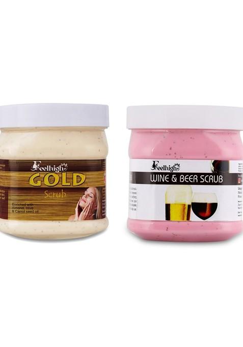 Feelhigh Gold Face Scrub Wine Beer 1000 Ml