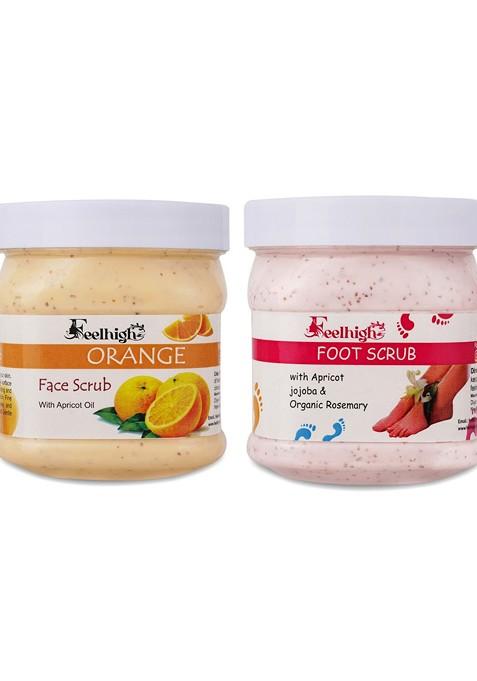 Feelhigh Body And Foot Orange Scrub