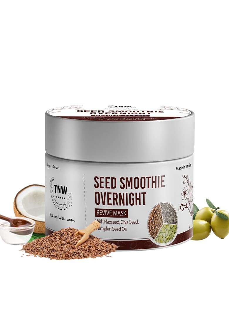 Tnw The Natural Wash Flax Chia Seed Smoothie Overnight Revive Mask 50G - Indya