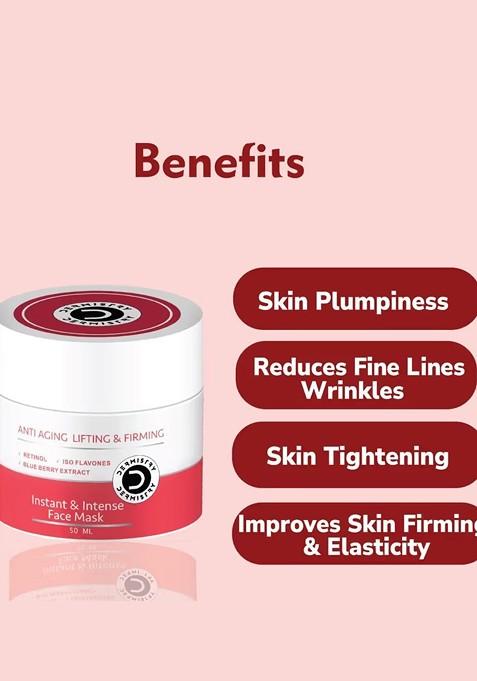 Dermistry Anti Aging Lifting Firming Instant Intense Face Mask With Retinol 50 Ml