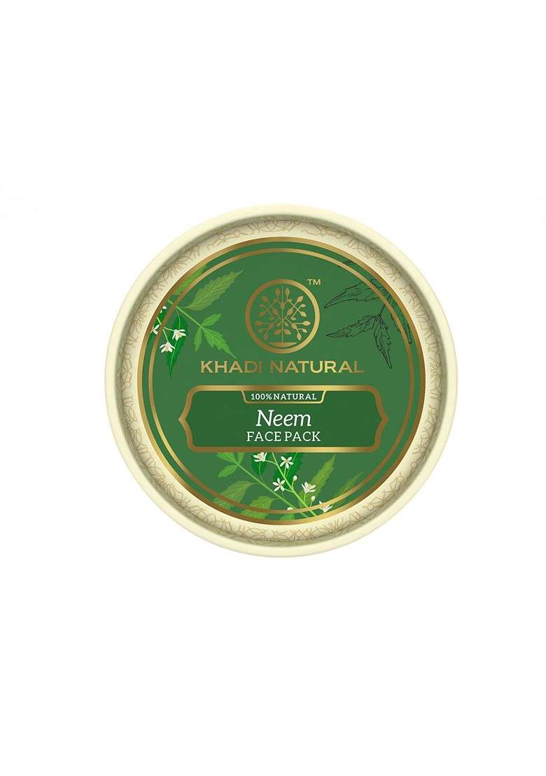 Khadi Natural Neem Face Pack To Reduce Acne 100G - Indya