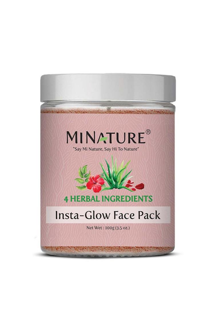 Minature Insta Glow Face Pack Powder For Brightening 100 G