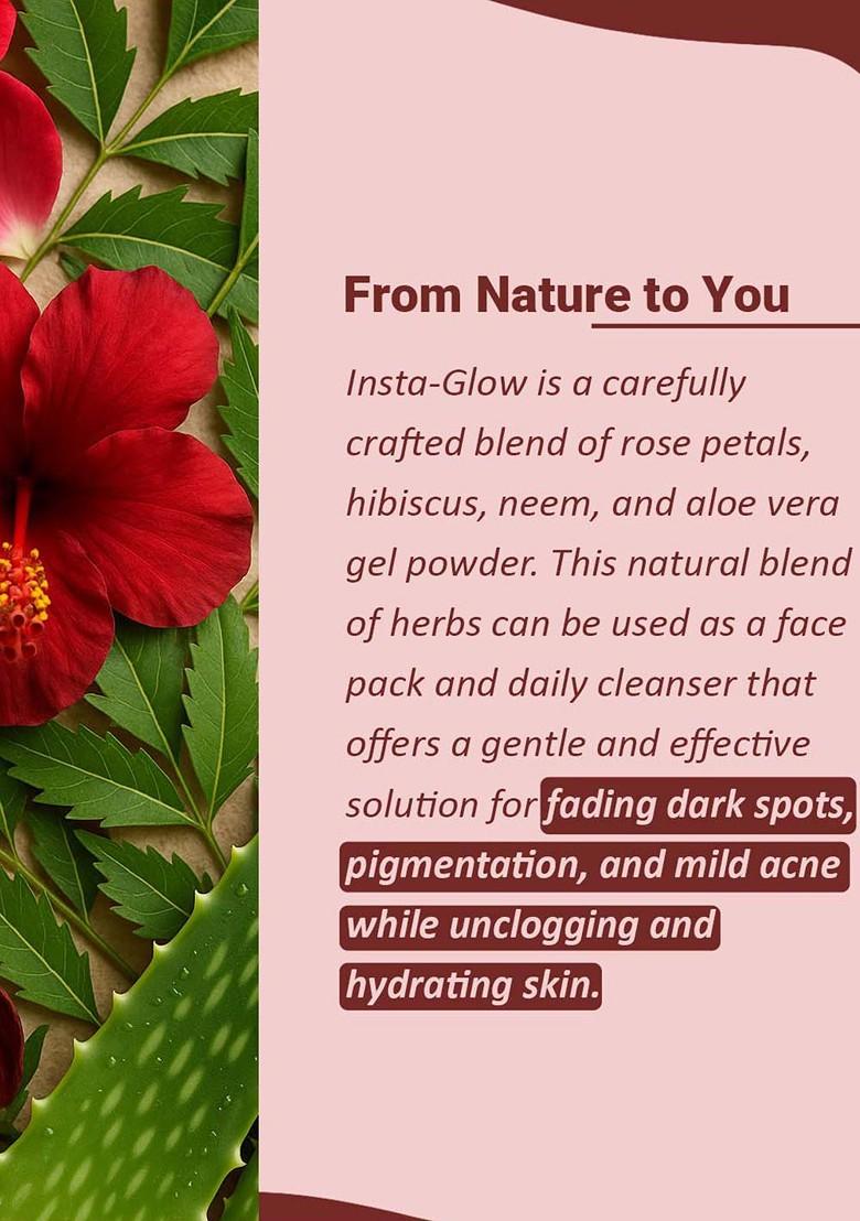 Minature Insta Glow Face Pack Powder For Brightening 100 G