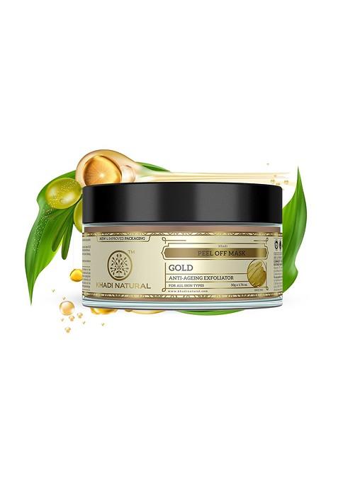 Khadi Natural Gold Peel Off Mask For Deep Cleansing 50 G