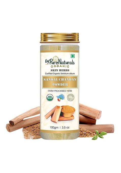 Bypurenaturals Organic Skin Herbs Sandal Chandan Powder 100 G