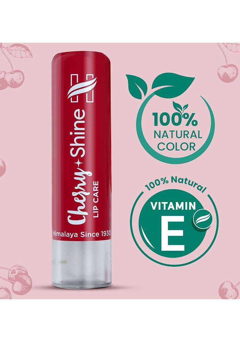 Himalaya Lip Care For Glossy Soft Nourished Lips 4 5 G Cherry Shine - Indya