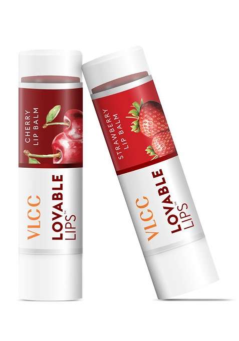 Vlcc Set Of 2 Roll On Bullet Lip Balm 4 5G Each Strawberry Cherry B1G1