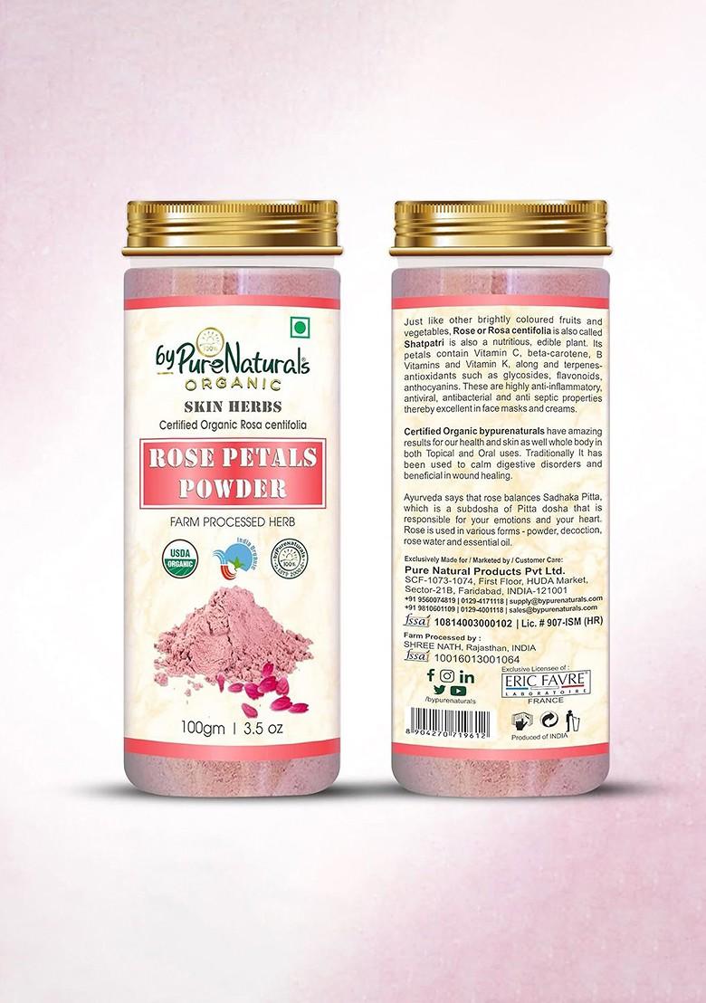 Bypurenaturals 100 Natural Herbal Rose Petal Powder G