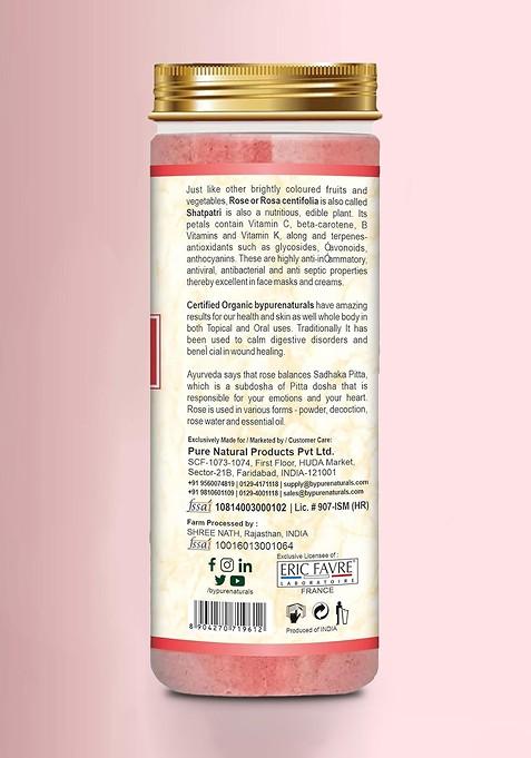 Bypurenaturals 100 Natural Herbal Rose Petal Powder G