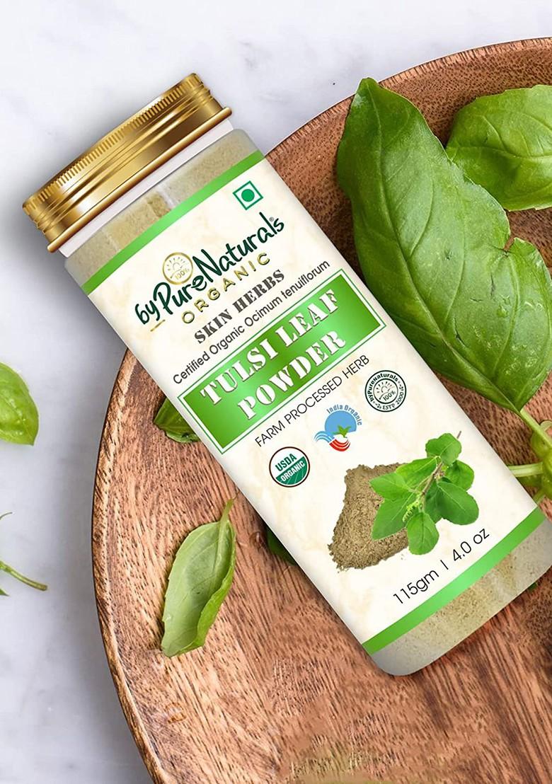 Bypurenaturals 100 Natural Organic Skin Herbs Tulsi Leaf Powder 115 G
