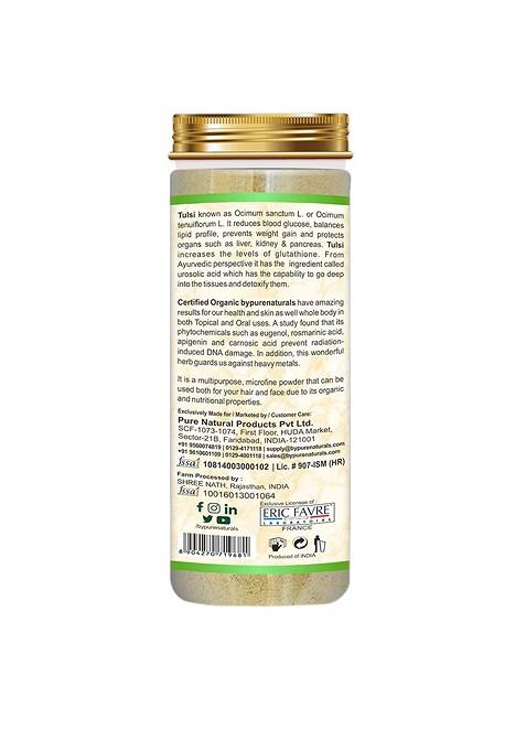 Bypurenaturals 100 Natural Organic Skin Herbs Tulsi Leaf Powder 115 G