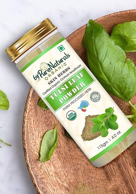 Bypurenaturals 100 Natural Organic Skin Herbs Tulsi Leaf Powder 115 G