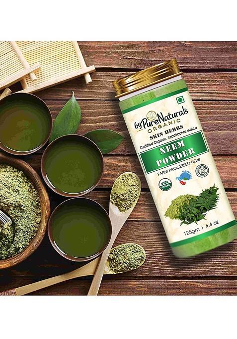 Bypurenaturals Organic 100 Natural Herbal Neem Leaf Powder 125 G