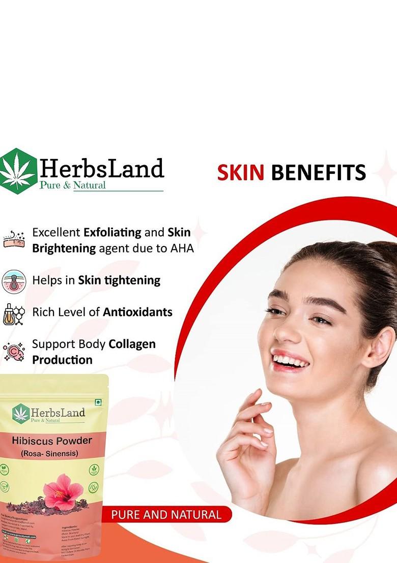 Herbsland Hibiscus Powder For Hair Skin 100 G