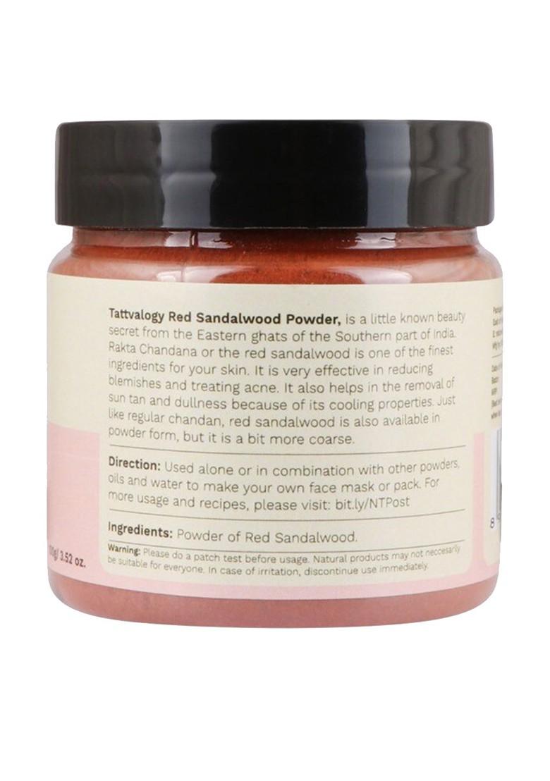 Tattvalogy Red Sandal Powder For Acne Marks Suntan Excess Oil 100 Gm