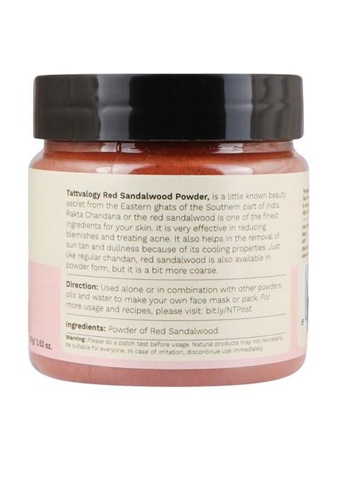 Tattvalogy Red Sandal Powder For Acne Marks Suntan Excess Oil 100 Gm