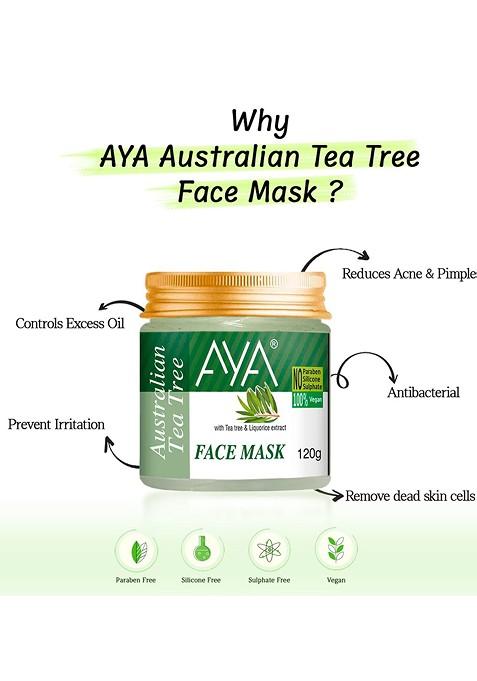 Aya Australian Tea Tree Face Mask With Liquorice Extract 120G