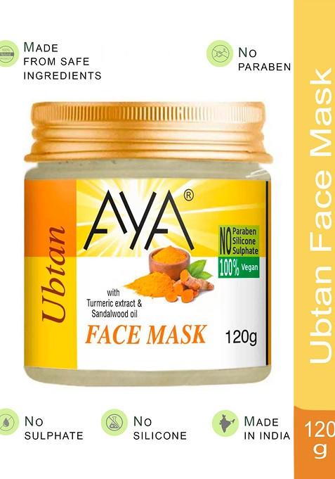 Aya Ubtan Face Mask With Turmeric Extract Sandalwood Oil 120G