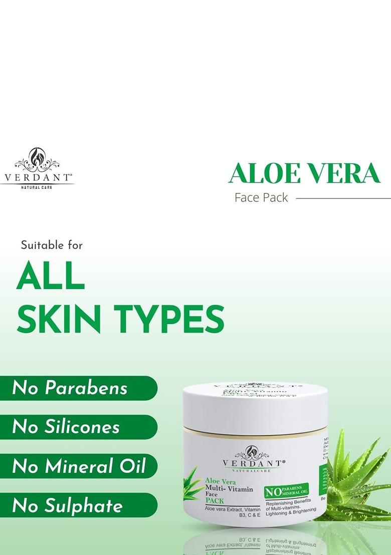 Verdant Natural Care Aloe Vera Multi Vitamin Face Pack 100 Ml