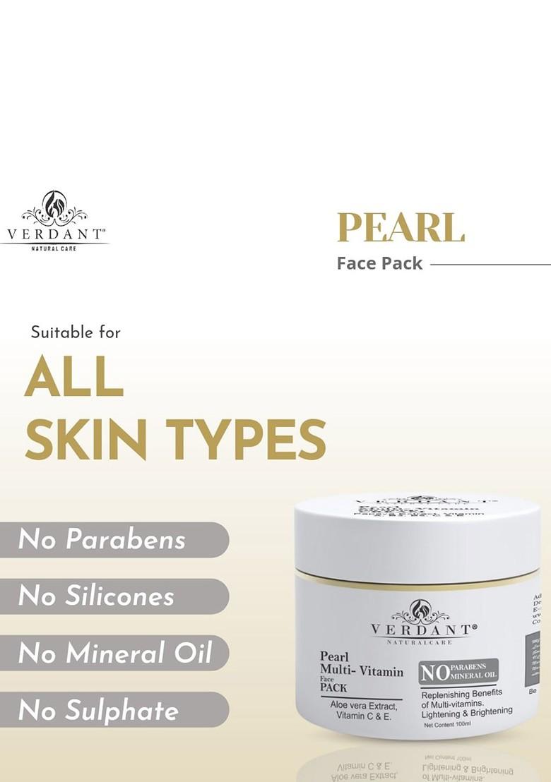 Verdant Natural Care Lightening Brightening Pearl Multi Vitamin Face Pack 100Ml