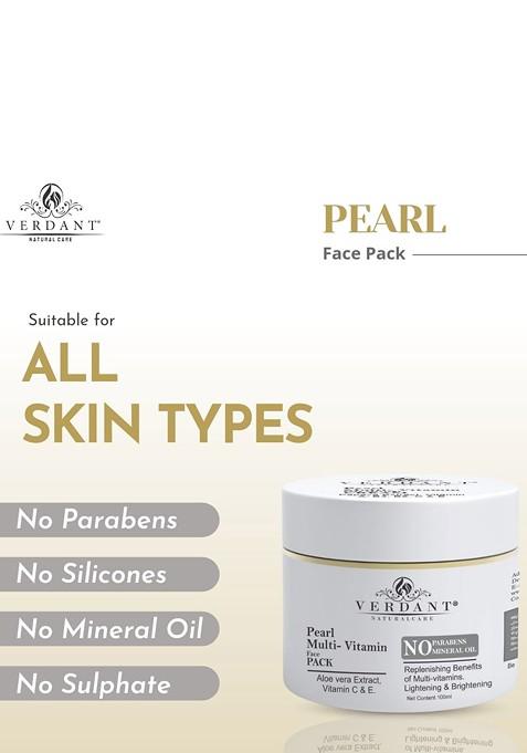 Verdant Natural Care Lightening Brightening Pearl Multi Vitamin Face Pack 100Ml